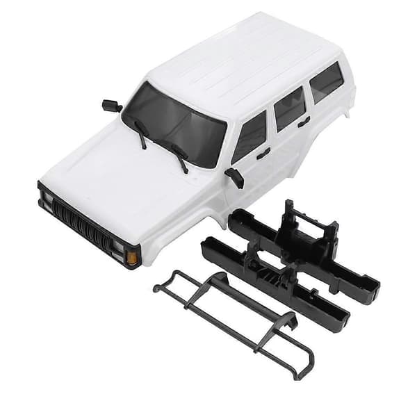 155 mm akselavstand hardtop-karosseri for 1/18 RC Crawler TRX4M-chassis hvit (umalt)