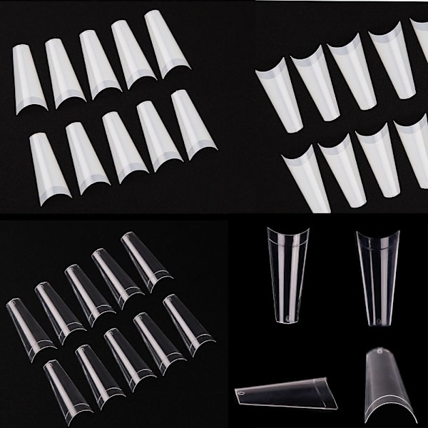 False Nails C Curve Nail Art Tips NATURLIG