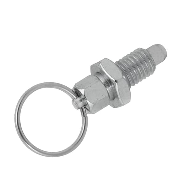 Indexeringskolv med ring, dragfjäder, låsstift, rostfritt stål M16-10