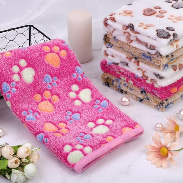 6-delt print Fluffy teppe