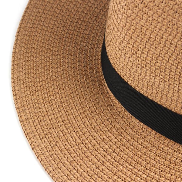 Stråhat Traditionel Rullebar Panama Hat Fedora Solhatte