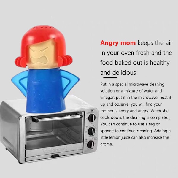 Sur mor Mikrobølgeovn køleskab Ovn Damprenser blue Angry mom