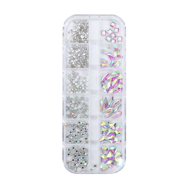 12Gird Box Nail Art Diamond Rhinestones STIL C STIL C