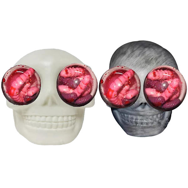 Nyhed Dødningehovedbolde Gotiske Dødningehovedlegetøj til børn Halloween Gray one size