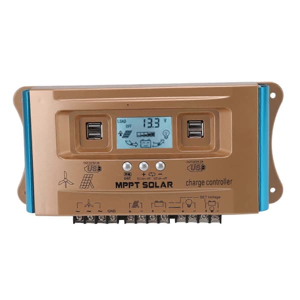 12V 24V 36V 48V 60V Vindkraft Solcellekontroller MPPT Vind Solcelle Komplementær Gatelys Ladekontroller 30A 10A 360W