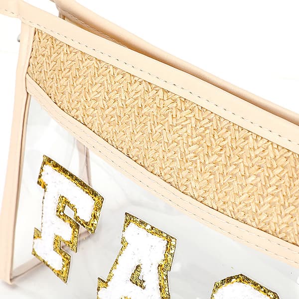 Genomskinlig PVC-necessär Patch Brevväska Vattentät PVC-väska 01
