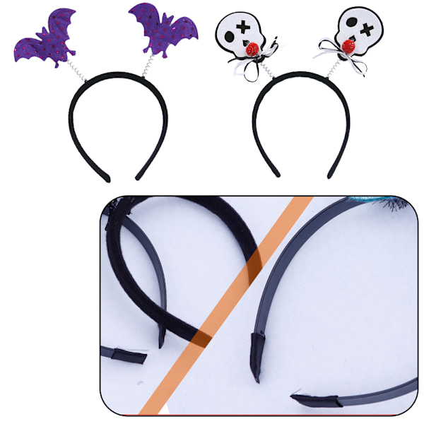 Halloween Edderkop Spøgelse Græskar Hårbøjle Djævel Pandebånd Style 3