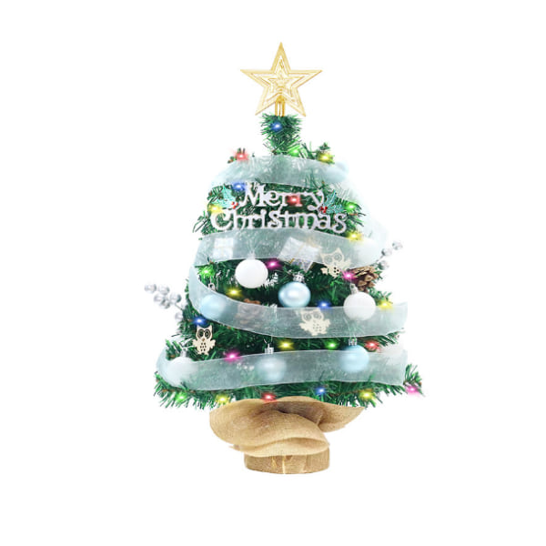Konstgjord mini julgran med ljus Color lights