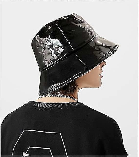 Regnhatte Vandtæt Bucket Hat Bredskygget Bucket Hat 1 stk. sort