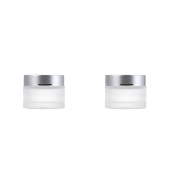 1/2/3/5 Multipurpose Matt Cosmetic Face Jar - Hållbar och silvery 30g,1 2PCS