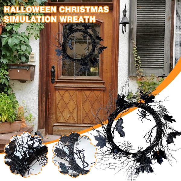 Halloween julsimulering Bat Displayfönster och dörr Hangi