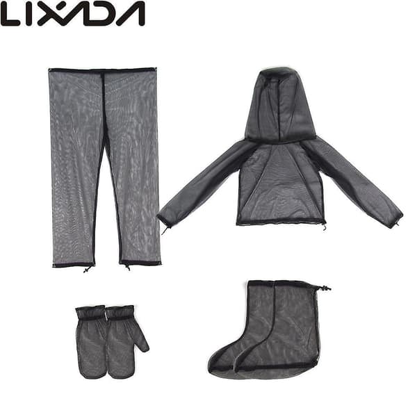 ixada ightweight Summer Bug Wear Myggkostym Jacka Vantar Byxor Strumpor för män Kvinnor med L