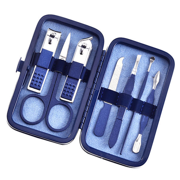 4/7/10/12/15/18st Rese Pedikyr Manikyr Set Nagelvård Clipper Sax Kit Tool Grooming Rostfritt Stål Set PU Väska 15 sets