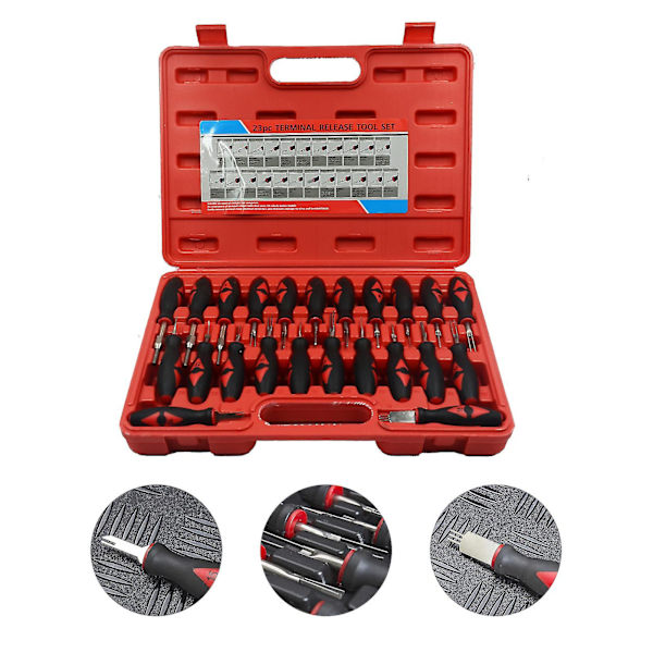 23st/ set Car Terminal Release Remover Ledningar Crimp Connector Pin Extractor Tool