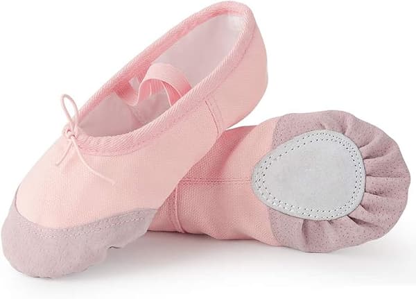 Pige Balletsko Lærred Split Sål Dansesko Yoga Flade G