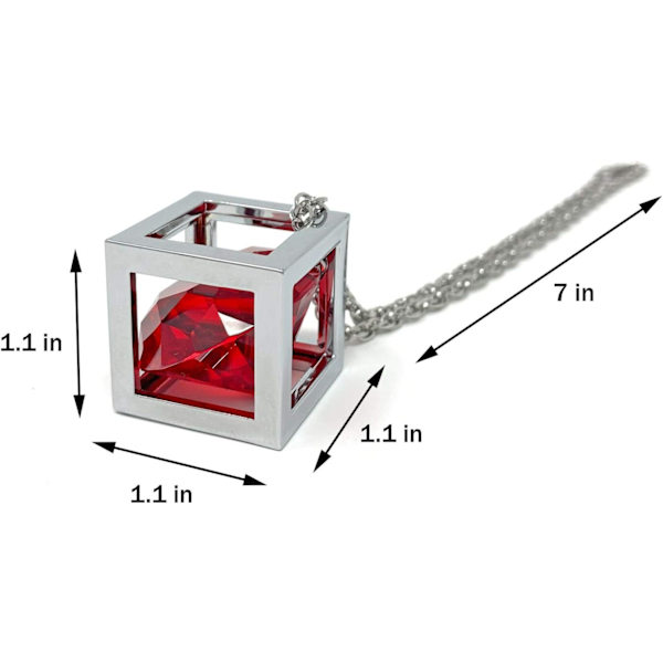 Red Diamond Cube Crystal Car Backspegelberlocker, Bling Car Ac