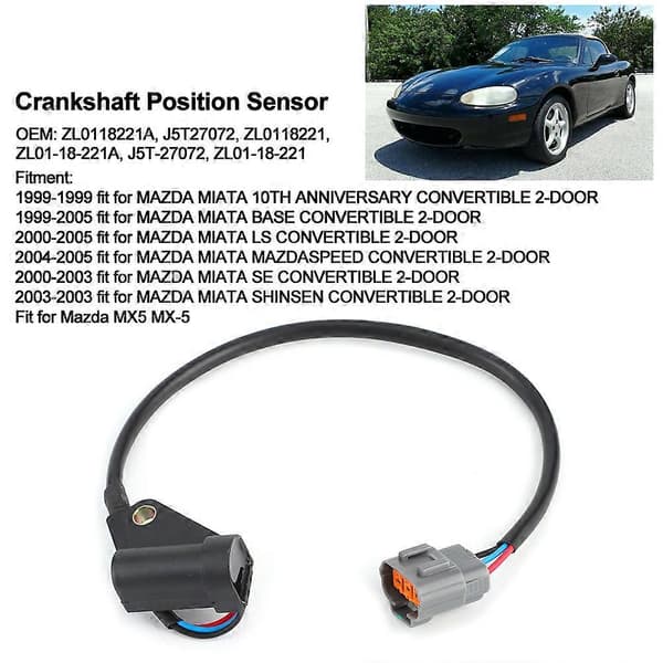 Krumtapaksel Positionssensor Tilbehør ZL0118221A ZL0118221 Passer til MAZDA MX5 MX-5