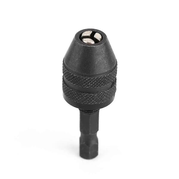 1/4in Nøkkelfri Drill Chuck Hex Shank Adapter Omformer Hurtigskifte 0.3-3mm SG