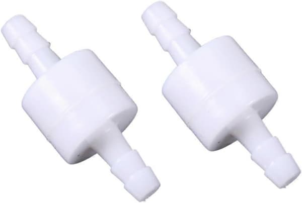 Plastikk tilbakeslagsventil, 2 stk 4 mm enveis tilbakeslagsventiler for vann, olje, gass
