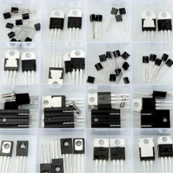 SOT-23-elektroniikkakomponentit, transistorit, BJT:t, MOSFETit, diodit, Schottky, kytkimet, 24 tyyppiä