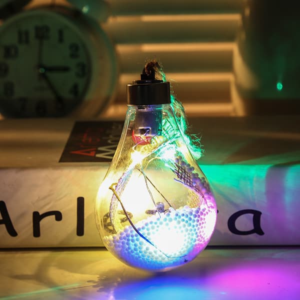 Christmas Led Transparent Julekule Juletrepynt style 4