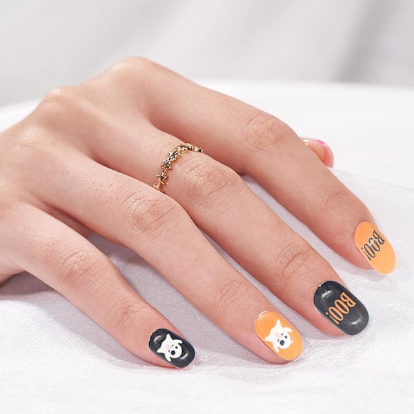 Falska naglar Långa falska naglar på naglar Resin Stick On Nails 12 style 5
