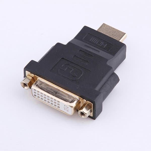 Hjemmelyd HDMI-kompatibel hann til DVI-D hunn 24+1 DVI-kabelkonverteringsadapter