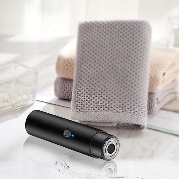 Kannettava sähköinen pyörivä parranajokone miehille, johdoton USB-lataus e