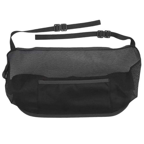 Universal bilnetlommeholder mellem sæder, netopbevaringspose, kæledyrsbarriere 260x405mm Sort