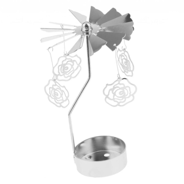 Juledekorasjon roterende lys rosa telys