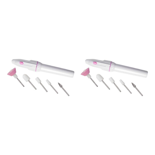 1/2/3 1x Portabel Elektrisk Nagelborrmaskin Set Polering för 2Set