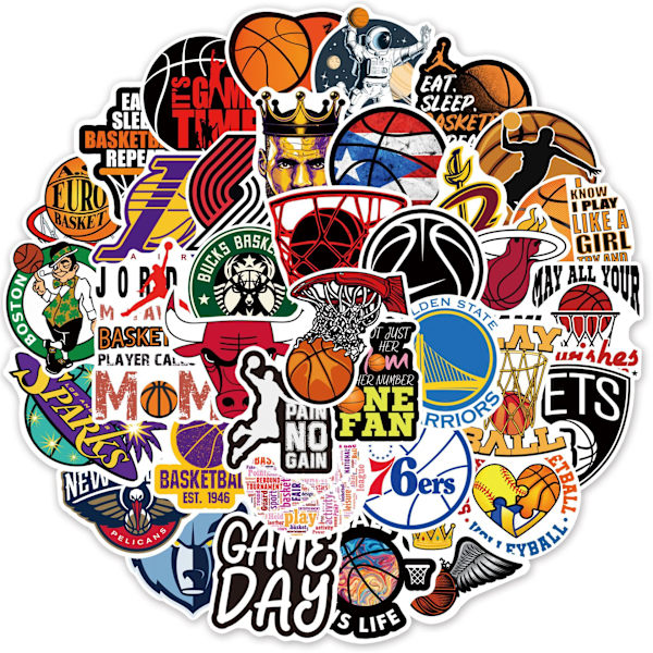 50 Basket Graffiti Stickers Resväska Gitarr Bil Dator Wate