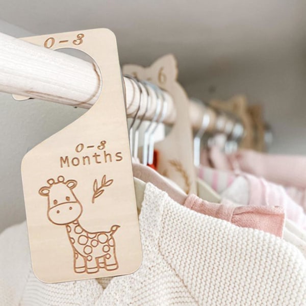 7 st Baby Storleksavdelare Trä Baby för hemmakammare