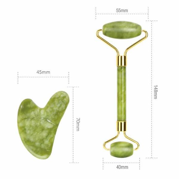 Gua Sha Massage Kit Stor Avancerad - Grön