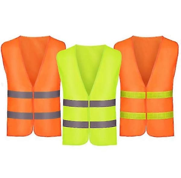10 stk. sikkerhetsvester Reflekterende sikkerhetsvester Punkteringsvestsett