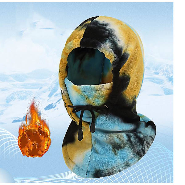 Cykel Balaclava Tie Dye Dragsko Håll dig varm Utomhus Vandring Skidåkning Vindtät Balaclava för cykling