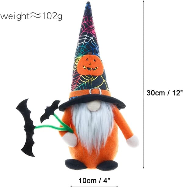 Samling av säsongsbetonade gnomefigurer (Halloween Witch Pair)