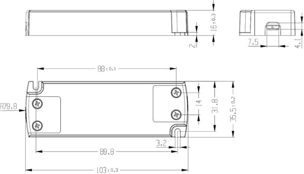 LED-strømforsyningstransformator - 15W, 12V DC, 1.25A - Konstant spenning for LED-strips og G4, MR11, MR16 LED-pærer