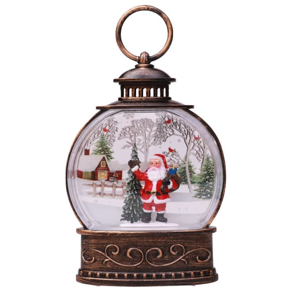 jul Snow Globe, Christmas Snow Globe Lykta, Santa Style 1