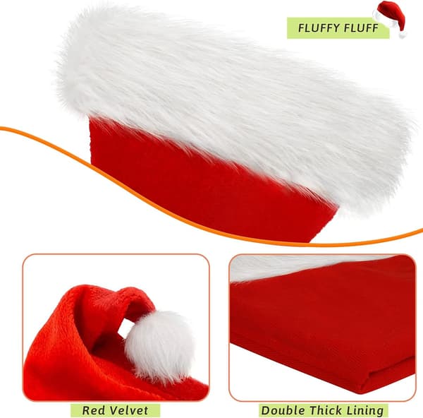 Julehat til børn, Hat Xmas Hat Velvet Comfort Thicken Fur
