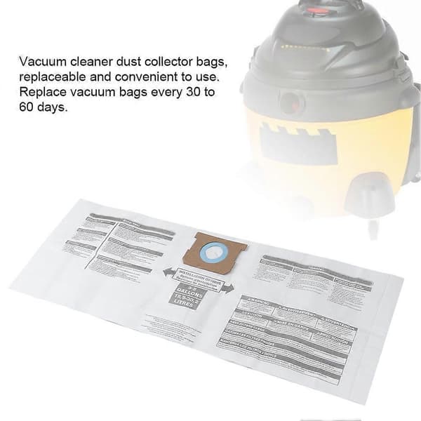 3 stk. støvsuger støvpose udskiftningstilbehør egnet til Shop-Vac 90661 906-61