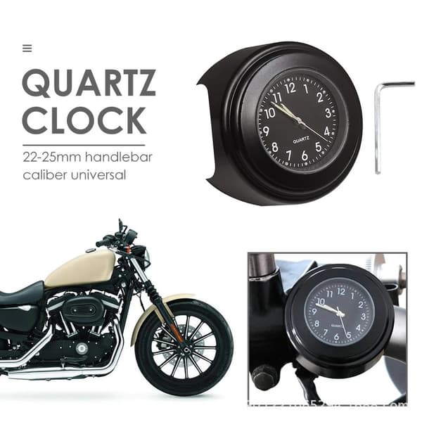 #Motorcykel Styre Klocka Universal Vattentät Motorcykel Styre L#