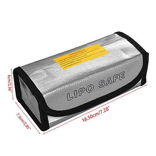 LiPo Sikker Batteribeskyttelse Ladeveske Eksplosjonssikker 185x75x60mm