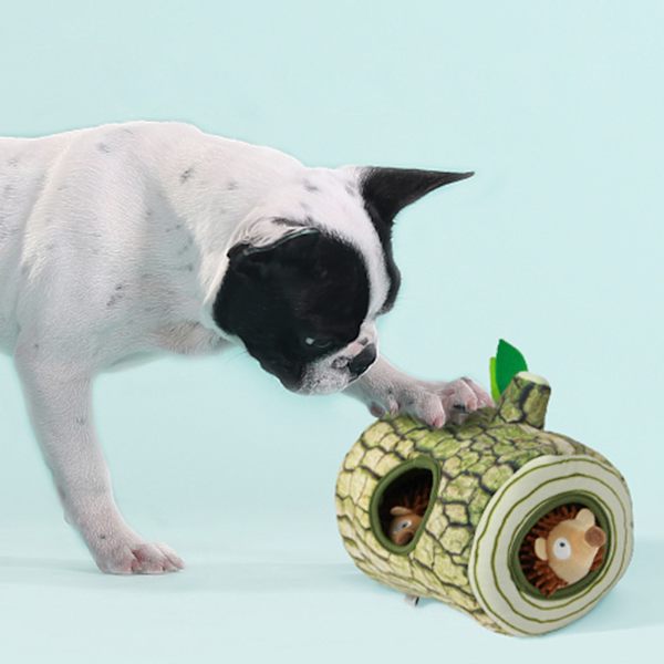 Spoof og Interactive Toys Squeak Plysch Slitstark stoppad tuggleksak för små hundar D
