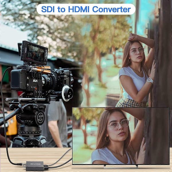 SDI til -kompatibel omformer 3G Sdi Loopout Loopout Multifunksjonell Praktisk Dobbel Sdi-omformer