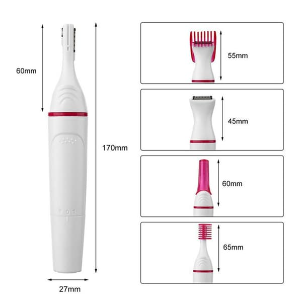 5 i 1 Epilator Electric Hair Remover Smärtfri raktrimmer