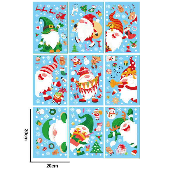 Christmas Snowflake Vinduesdekoration, Glædelig Jul Vindue style 3