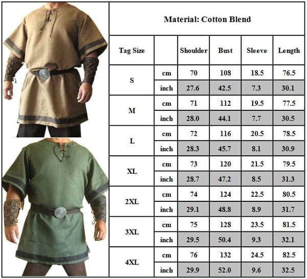 edeltida riddarkorsett för män Warrior LARP Halloween-topp black M