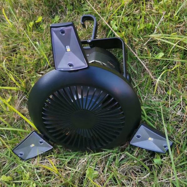1/2/3 Bærbar Solar Camping Ventilator Telt Lys Telefonoplader