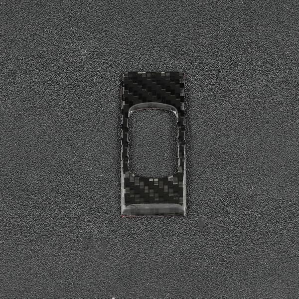 Kulfiber Nødlysafbryderknap Dæksel Trim Bilinteriørtilbehør Erstatning for Corvette C6 2005-2013